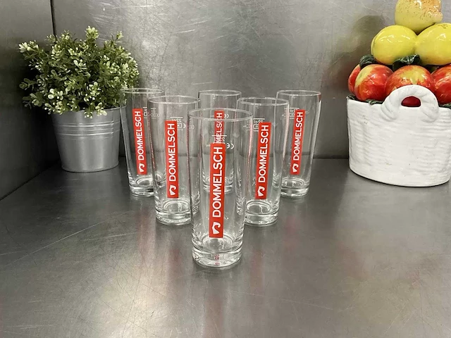 Dommelsch - fluitje - bierglas (22 cl) (18x) - afbeelding 1 van  4