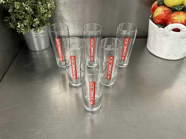 Dommelsch - fluitje - bierglas (22 cl) (18x) - afbeelding 2 van  4
