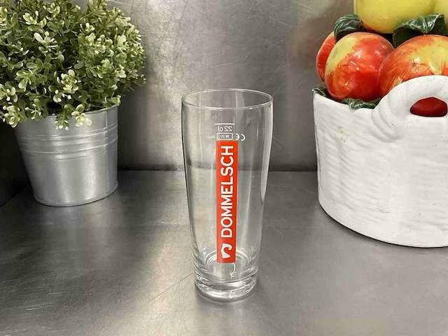 Dommelsch - fluitje - bierglas (22 cl) (18x) - afbeelding 3 van  4