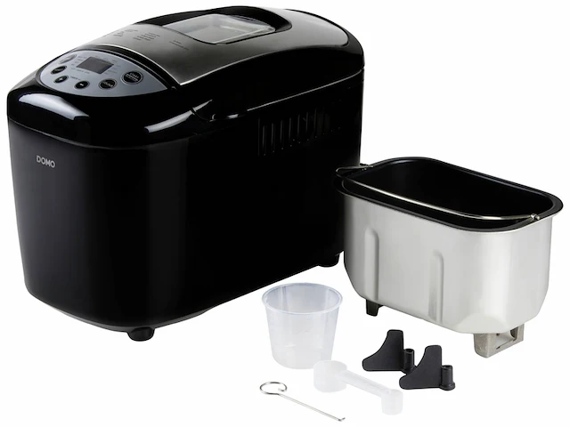 Domo b3977 broodbakmachine 17 programmas 1000-1500g glutenvrij programma - xl broodkuip zwart - afbeelding 2 van  5