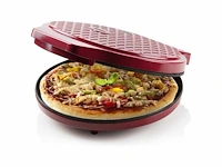 Domo do9177pz pizzamaker 'my express' - pizza oven - ø 32 cm - 1450 w - rood - afbeelding 1 van  2