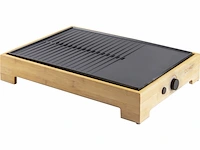 Domo do9271g plancha grill bamboo style 42 x 28 cm houtlook 1800w - afbeelding 2 van  4