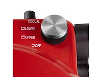 Domo do9284pz my express pizza pizza oven pizzamaker keramische steen 32 cm diameter 400c rood - afbeelding 3 van  5