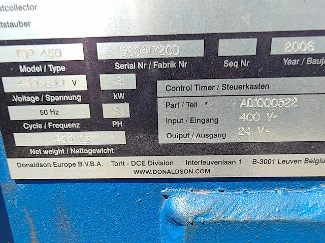 Donaldson - top 450 - filterkast donaldson - afbeelding 11 van  13
