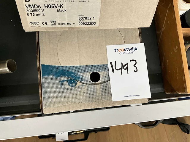 Donné draad h05v-k 300/500v 0,75mm2 installatie draad - afbeelding 2 van  3