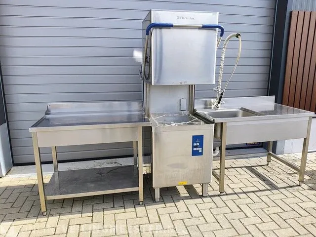 Doorschuif vaatwasser met aan en afvoertafel electroluxe, ehtai - afbeelding 2 van  7
