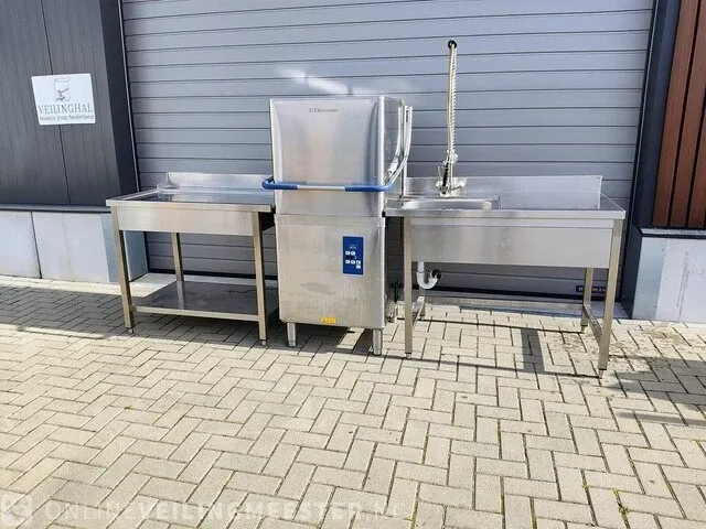 Doorschuif vaatwasser met aan en afvoertafel electroluxe, ehtai - afbeelding 3 van  7