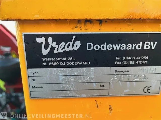 Doorzaaier vredo, supercompact dz212.035tsc, bouwjaar 2009 - afbeelding 6 van  6