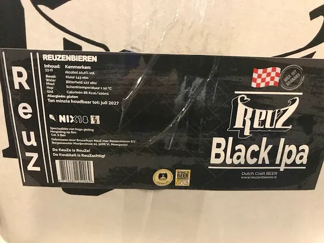 Doos a 24 flessen reuz black ipa - afbeelding 3 van  3