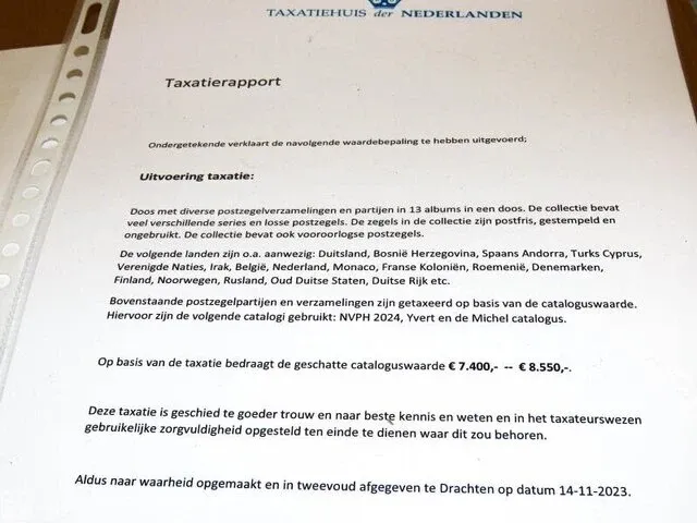 Doos getax € 7.400,00- € 8.550,00 , postzegelcollecties diverse landen - afbeelding 3 van  7