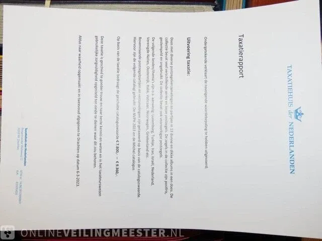 Doos getax € 7.800,00 - € 9.360,00 , postzegelcollecties diverse landen - afbeelding 7 van  9