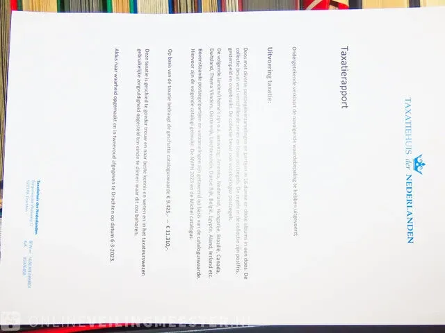 Doos getax € 9.425,00 - € 11.310,00 postzegelcollecties diverse landen - afbeelding 7 van  8