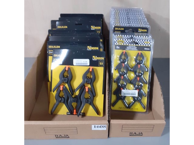 Doos grote en kleine zeilklemmen (d1608) - afbeelding 2 van  3