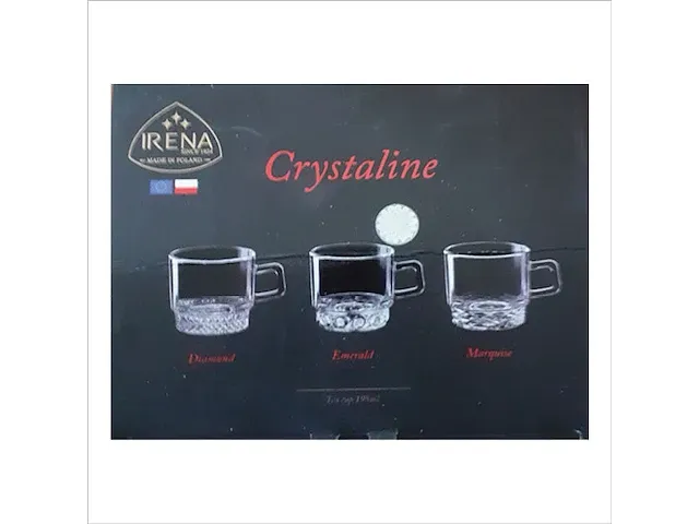 Doos met 6 irena crystaline theeglazen 195ml - afbeelding 1 van  5