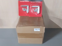 Doos met 72 pakjes hoekhaakjes 80x80 mm (d1627) - afbeelding 3 van  3