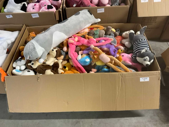 Doos met knuffels - afbeelding 1 van  12