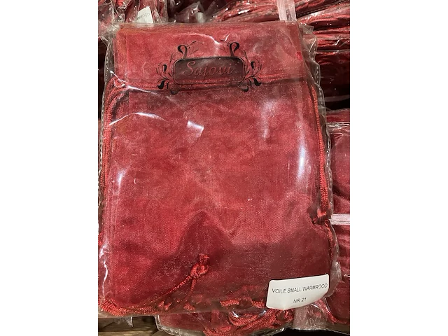 Doos organza zakjes, rood - afbeelding 2 van  4