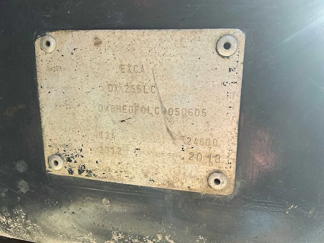 Doosan - 2012 - dx255lc - rupsgraafmachine - afbeelding 53 van  57