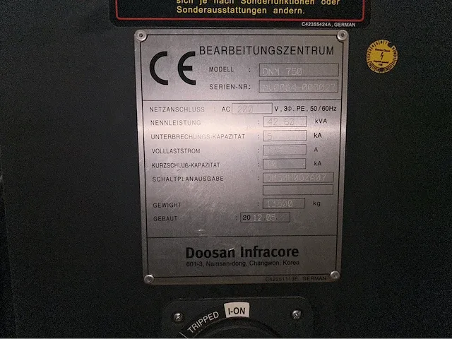 Doosan - dnm 750 - cnc bewerkingscentra - afbeelding 6 van  14