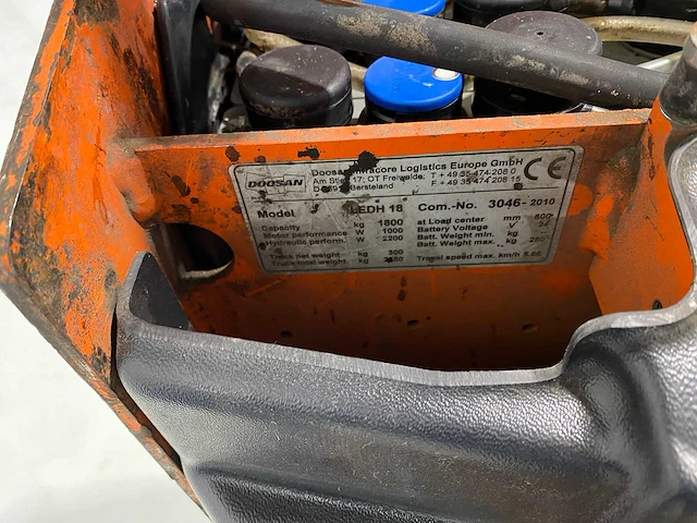 Doosan - ledh18 - elektrische palletwagen - afbeelding 4 van  5