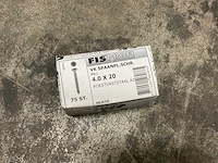 Doosje á 75 stuks fisprofi 4.0x20 poz2 rvs spaanplaatschroeven (40x) - afbeelding 1 van  1