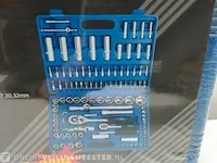 Doppenset in koffer f-tools, zilver - afbeelding 3 van  3