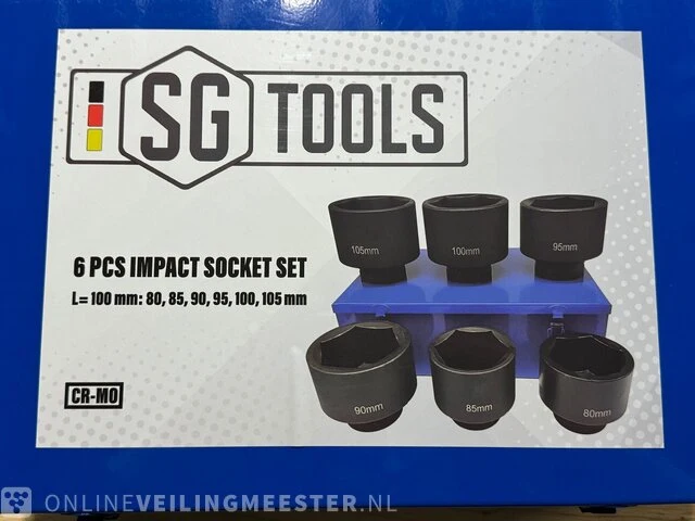 Doppenset sg tools, 6pcs - afbeelding 3 van  3