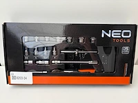 Dop/ratelset compleet klein, neo tools - afbeelding 1 van  1