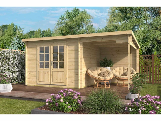 Dora - tuinhuis 28mm 5000x3000x2170mm onbehandeld - afbeelding 1 van  5