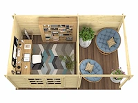 Dora - tuinhuis 28mm 5000x3000x2170mm onbehandeld - afbeelding 5 van  5
