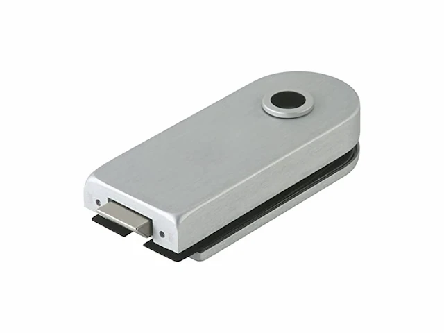 Dormakaba glasdeurslot studio rondo lm zilver geanodiseerd uv din l/r - afbeelding 1 van  1