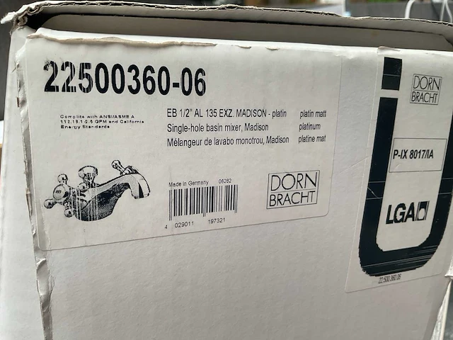 Dornbracht madison 22500360-06 wastafelkraan - afbeelding 3 van  5