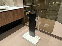 Dornbracht mem afbouwdeel vrijstaande badkraan eenhendel met watervaluitloop sprong 23.5cm chroom - afbeelding 2 van  8