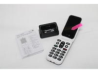 Doro 2820 eenvoudige klaptelefoon voor senioren 4g blauw/wit - afbeelding 5 van  6