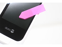 Doro 2820 eenvoudige klaptelefoon voor senioren 4g blauw/wit - afbeelding 6 van  6