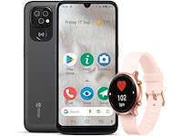 Doro 8100 4g smartphone 32gb inclusief smartwatch roze