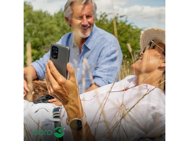 Doro 8100 4g smartphone 32gb inclusief smartwatch roze - afbeelding 2 van  5