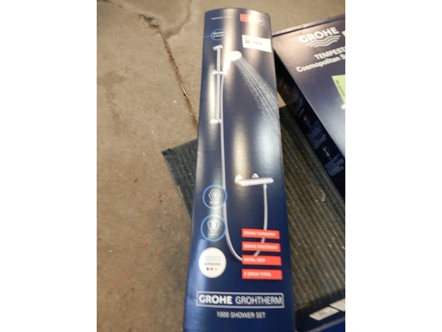 Douche set grohe, grohtherm 1000, chroom - afbeelding 3 van  3