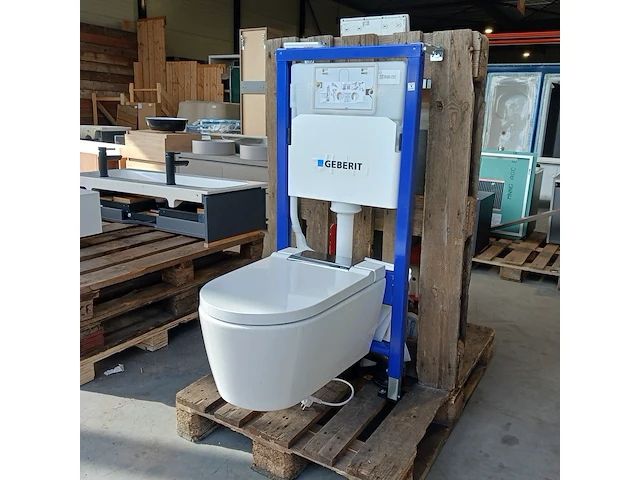 Douche-wc set, geberit, aquaclean sela, wit/chroom - afbeelding 1 van  12
