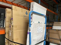 Douchedeur 95x200cm profielloos veiligheidsglas anti kalk chroom - afbeelding 5 van  5