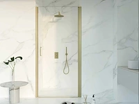 Douchedeur easy clean geborsteld messing - afbeelding 1 van  2