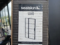 Douchedeur, sealskin, soho, mat zwart - afbeelding 2 van  4