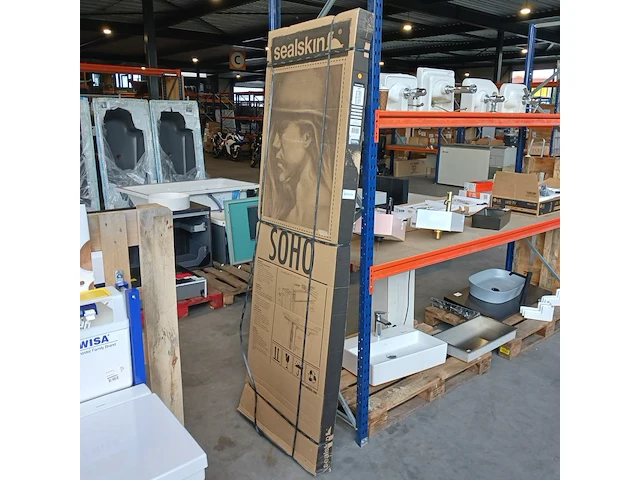 Douchedeur, sealskin, soho, matzwart - afbeelding 1 van  4