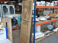 Douchedeur, sealskin, soho, matzwart - afbeelding 1 van  4