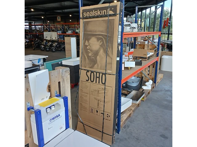 Douchedeur, sealskin, soho, matzwart - afbeelding 4 van  4