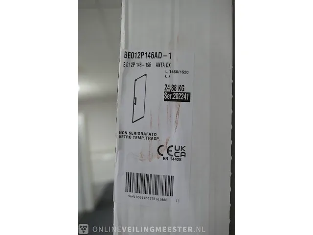 Douchedeur voor nis novellini, rose 2p, chroom - afbeelding 3 van  4