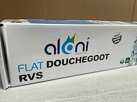 Douchegoot flat mat zwart 60 cm - afbeelding 3 van  3