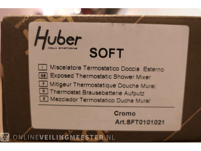 Douchethermostaat huber, soft, chroom - afbeelding 5 van  5