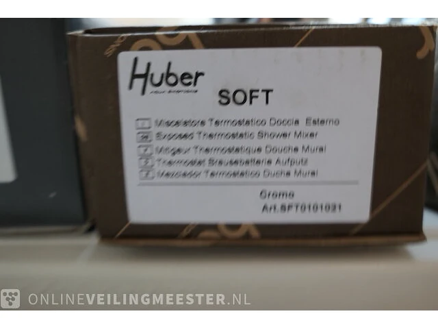Douchethermostaat huber, soft, chroom - afbeelding 5 van  5