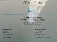 Douchewand en -deur 90x90x190cm atlantic, roan, zwart - afbeelding 6 van  7